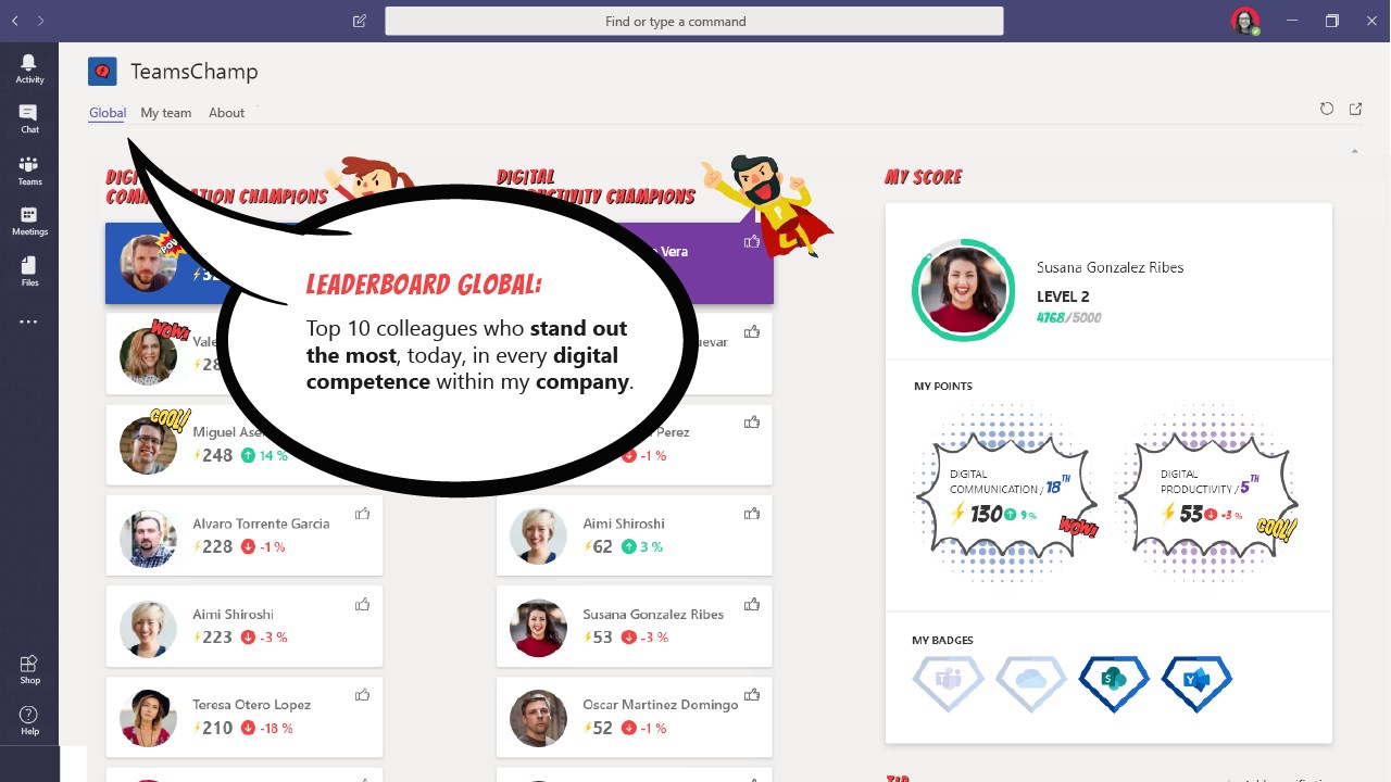 How do I share leaderboards in Microsoft Teams Channels? – Ambition Help  Center