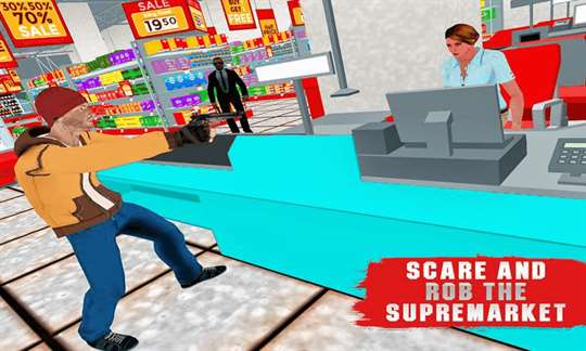 Supermarket Robbery Legend Mafia Gangster Escape screenshot 4