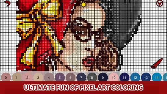 Fashion Color by Number: Pixel Art, Sandbox Coloring screenshot 1