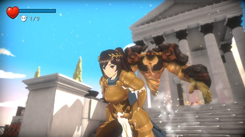 《Trials of Olympus》遊戲畫面 - 於神聖殿堂中奔跑跳躍