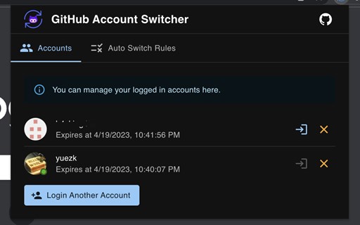 GitHub Account Switcher