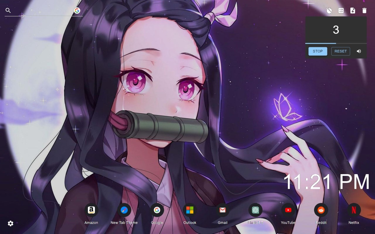 Demon Slayer Nezuko Wallpaper New Tab