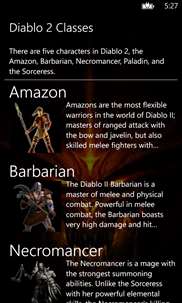 Diablo 2 Classes screenshot 1