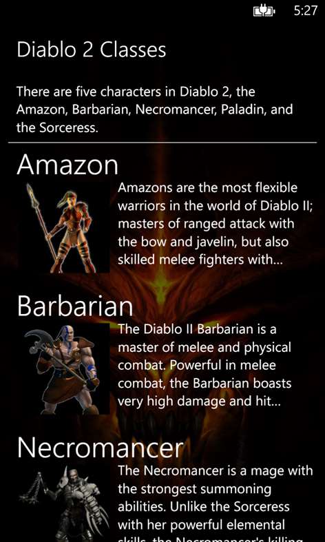 Diablo 2 Classes Screenshots 1
