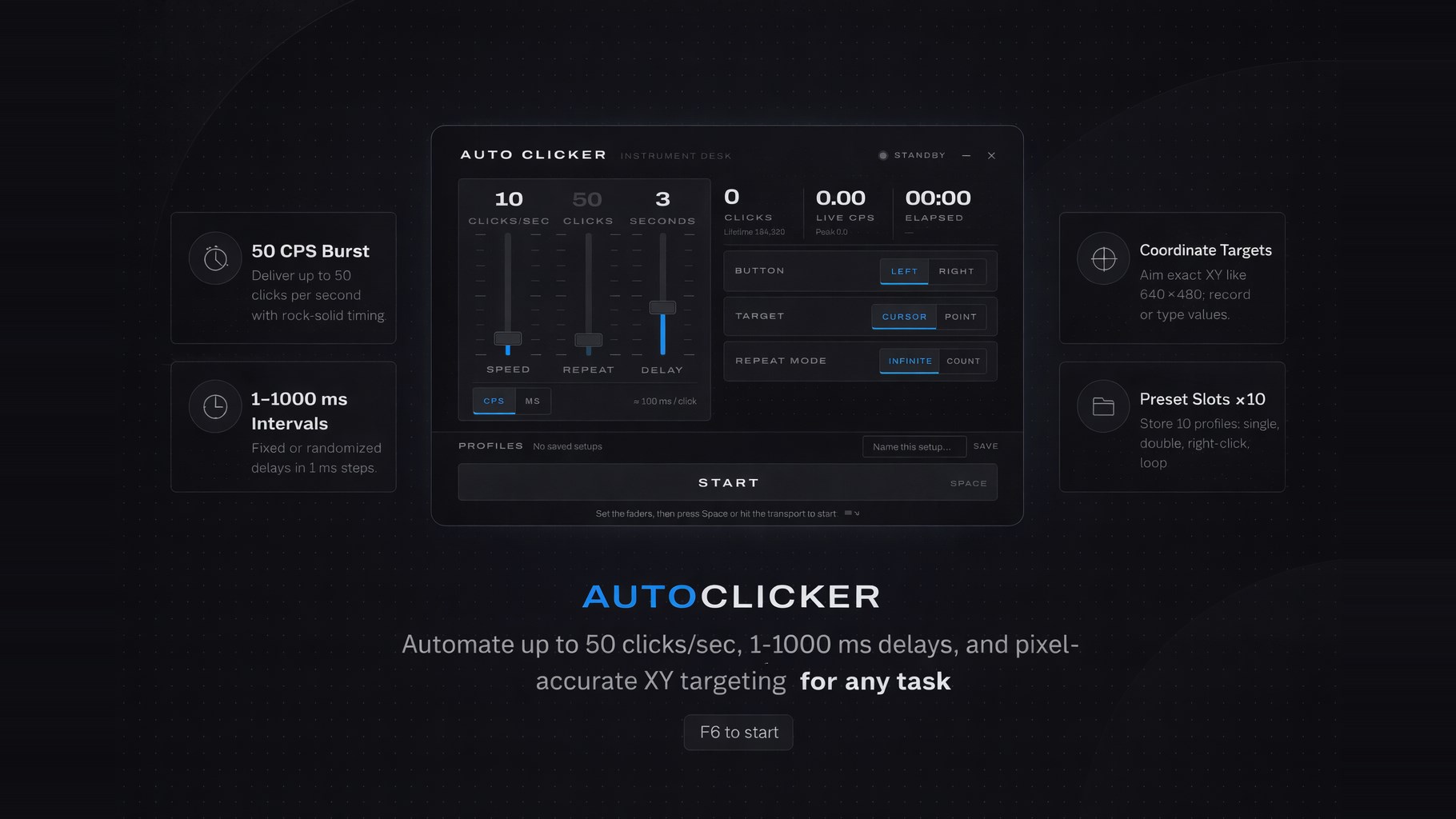 Auto Clicker - CPS Click Speed Test & Macro screenshot