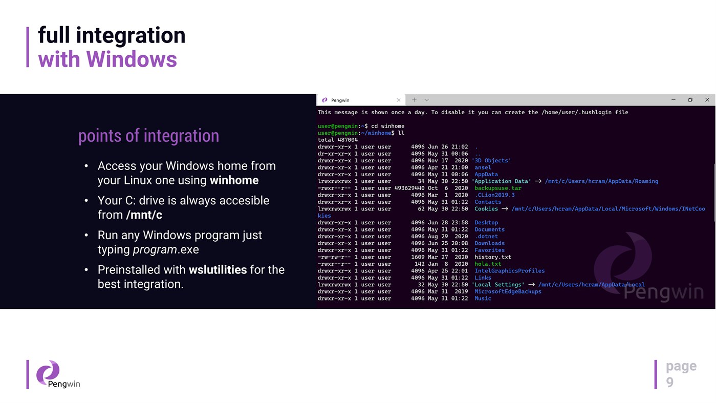 #7. Pengwin (Windows) By: Whitewater Foundry