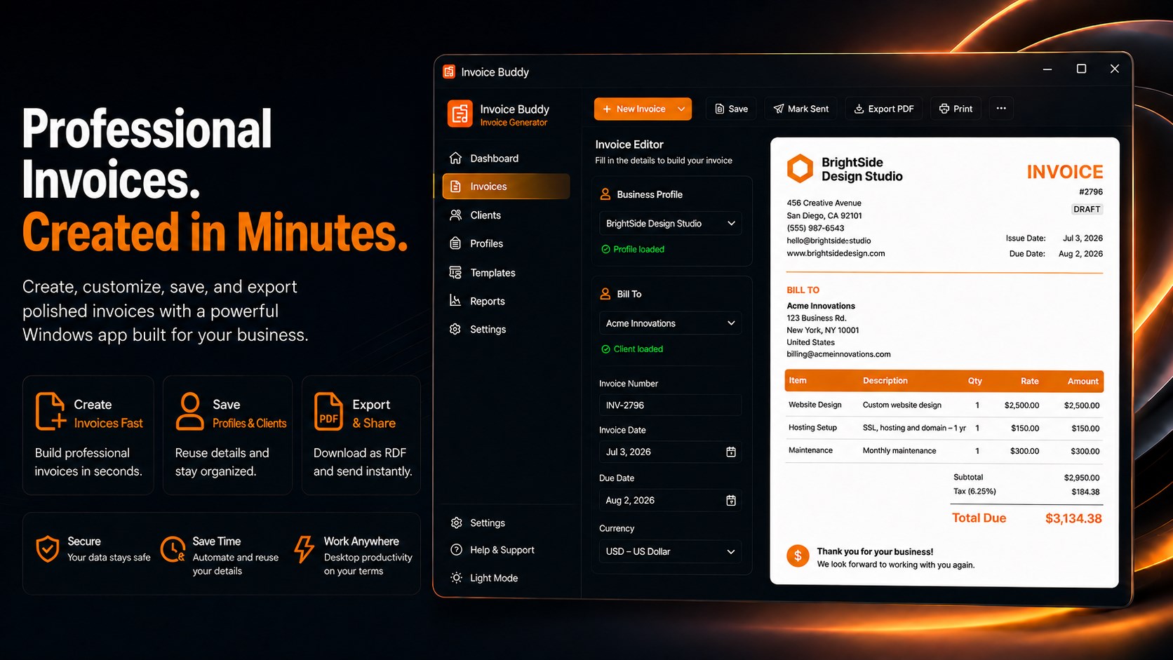 Invoice Buddy – Simple Invoice Maker screenshot