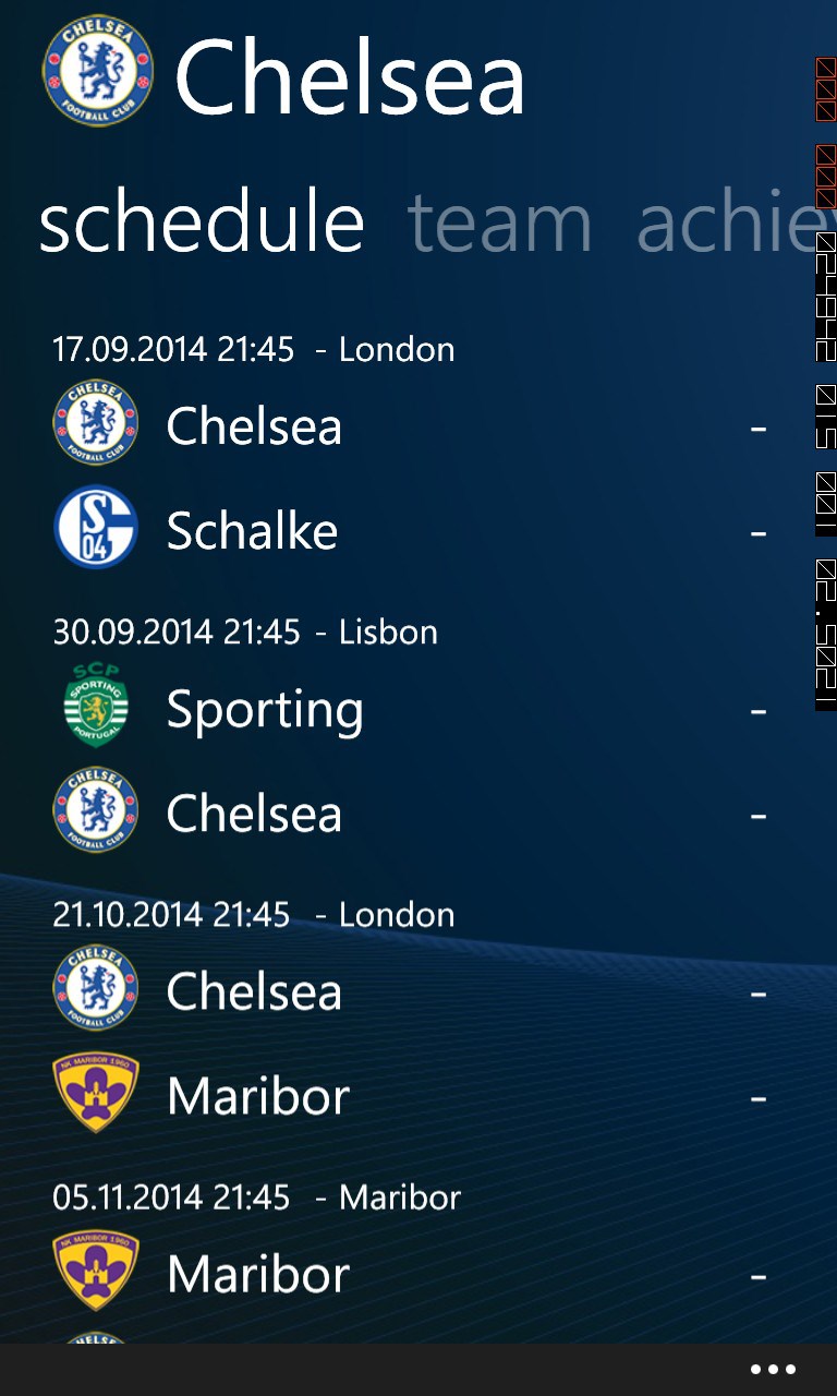 Screenshot 5 Football: Champions League Tracker windows