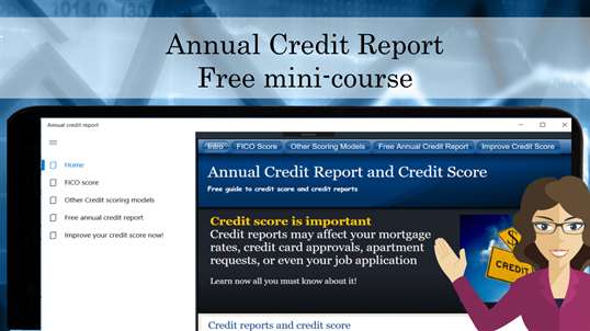 Annual credit report free mini-course screenshot 1