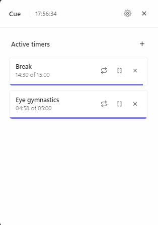 Cue App screenshot