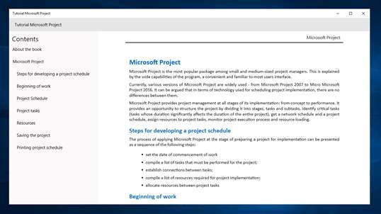 Tutorial Microsoft Project for beginners screenshot 1