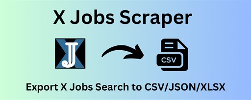 X Jobs Extractor marquee promo image