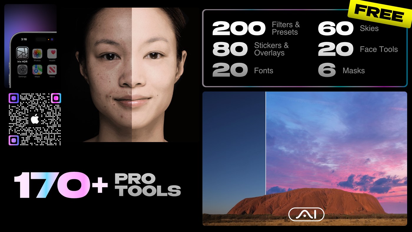 #1. Irix HDR Classic Pro - AI photo editor (Windows) Podle: Binaire Private Limited