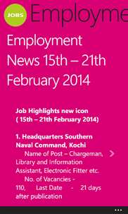 Employment News screenshot 3