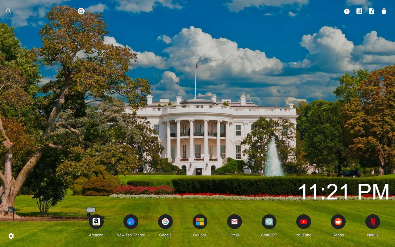 White House Wallpaper New Tab