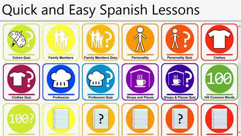 Quick and Easy Spanish Lessons Screenshots 2