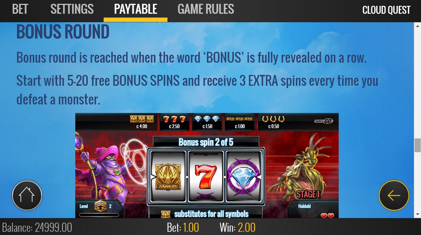 Captura 6 Cloud Quest Free Casino Slot Machine windows