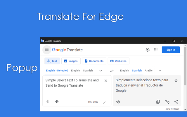 Translate For Edge Extension