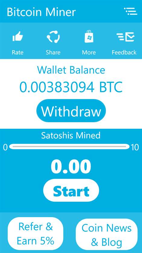 Best Bitcoin Mining App For Windows / BEST BITCOIN MINER ANDROID - fina48coa - Ufasoft miner is meant for mining in a mining pool and is virtually useless for solo miners.