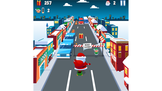 Subway Santa Surf 3D screenshot 3