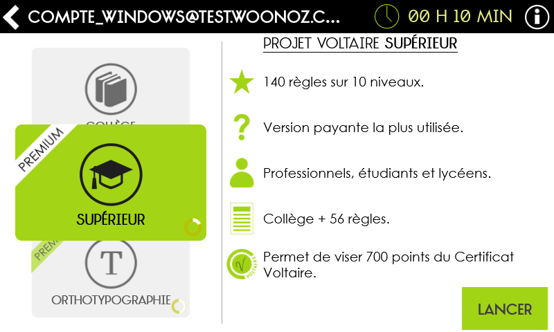 Projet Voltaire for Windows 10