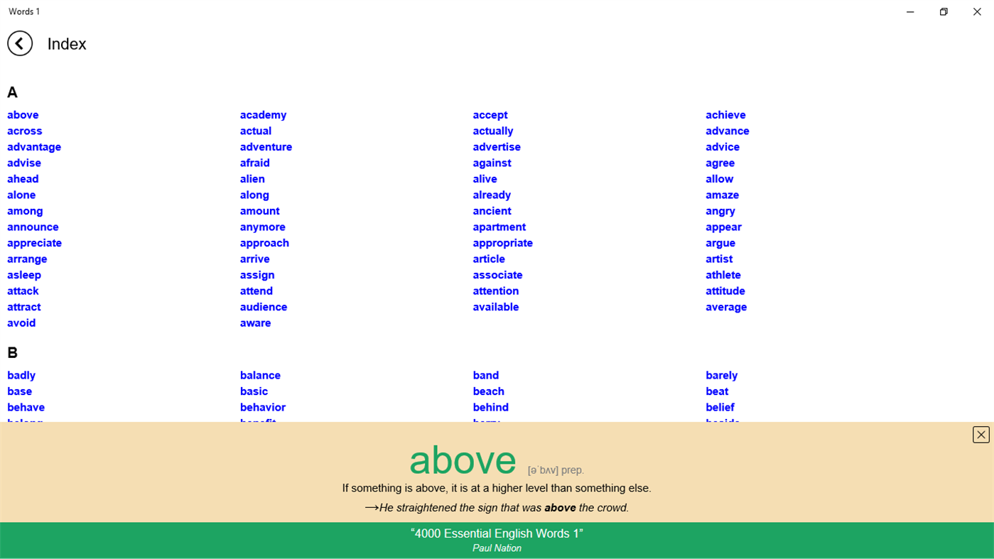 #5. 4000 Essential English Words 1 (Windows) 由: Kelyn Le