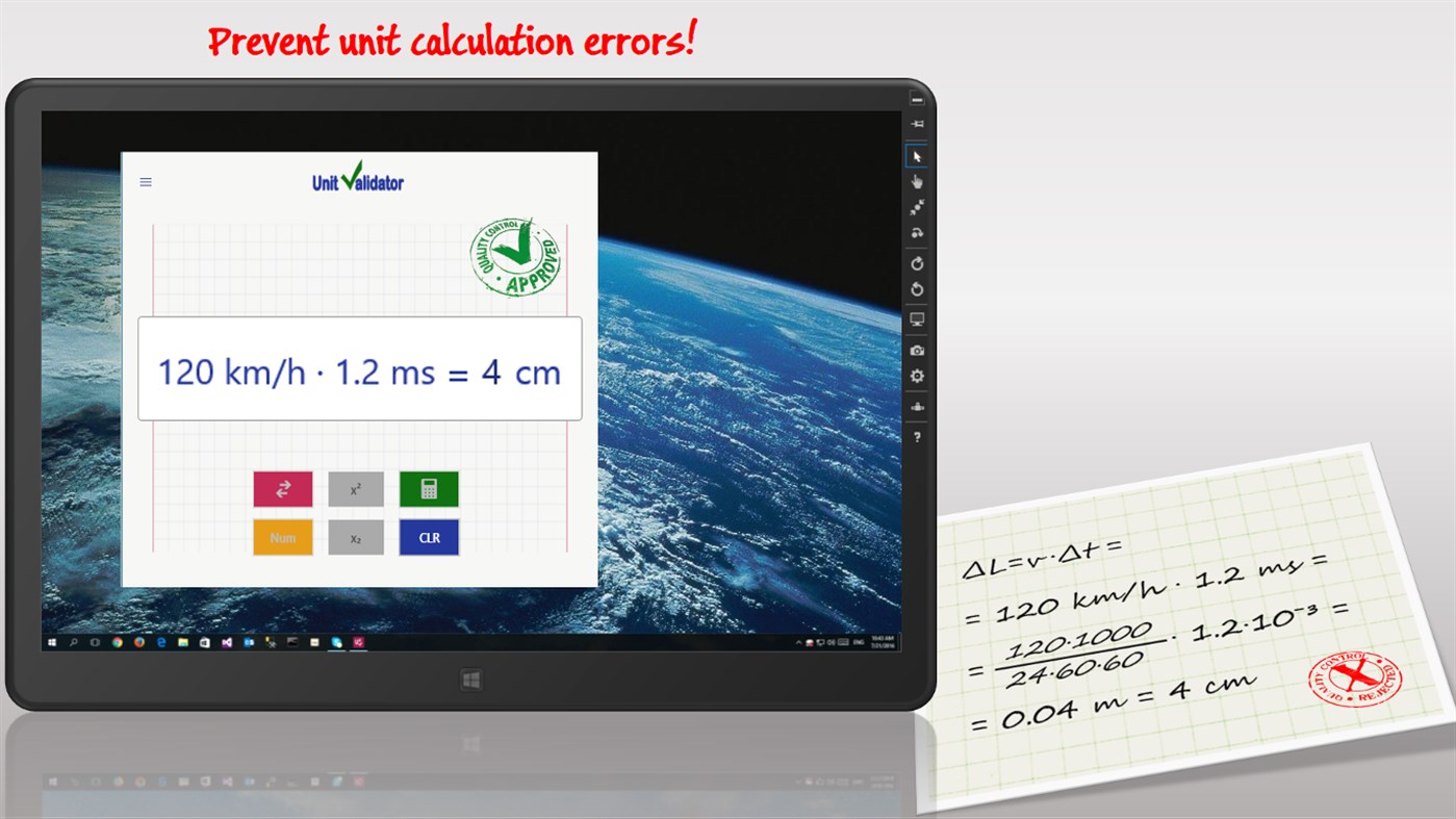 #1. UnitValidator - Physics Unit Calculator (Windows) Podle: Gidi Baum