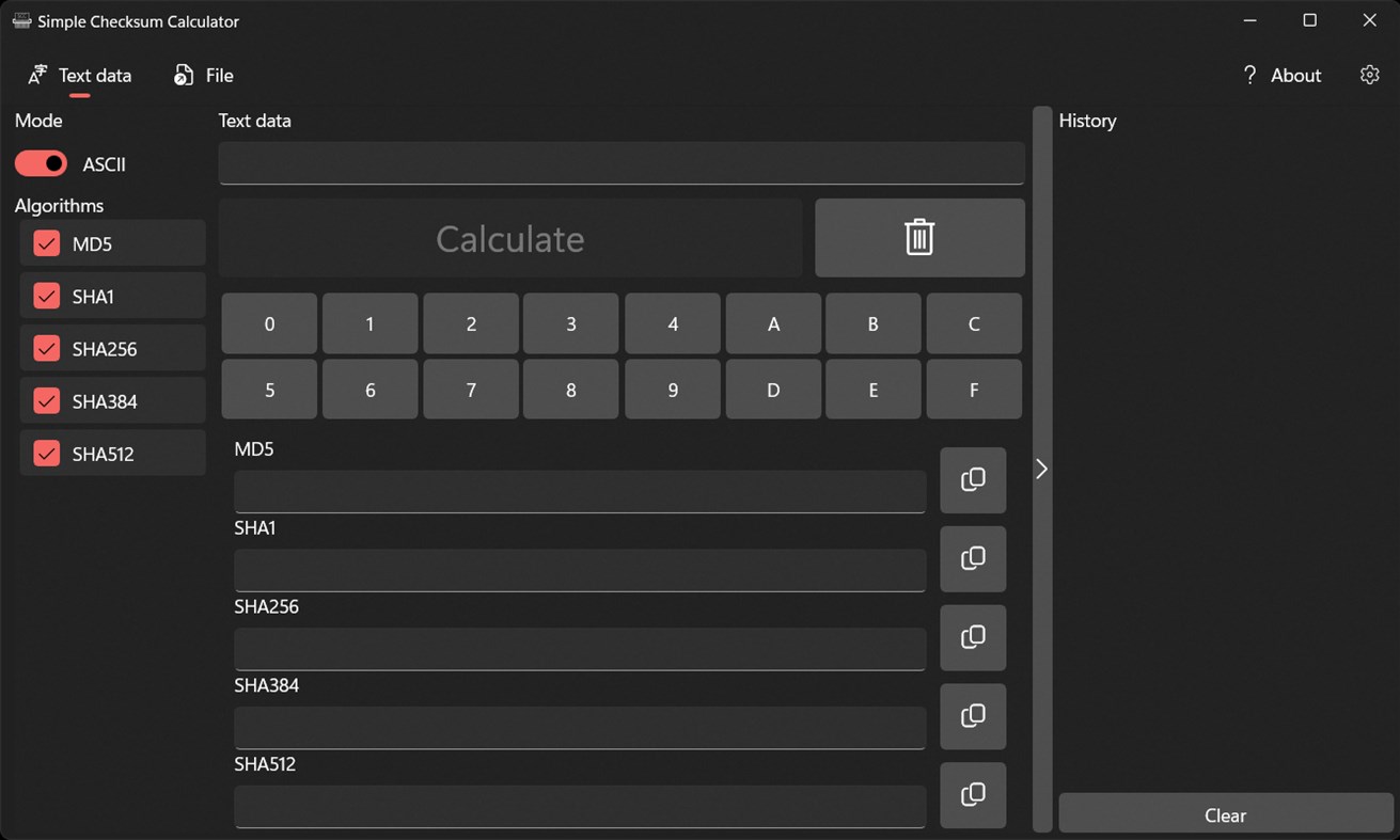 #1. Simple Checksum Calculator (Windows) Door: Téo Humeau