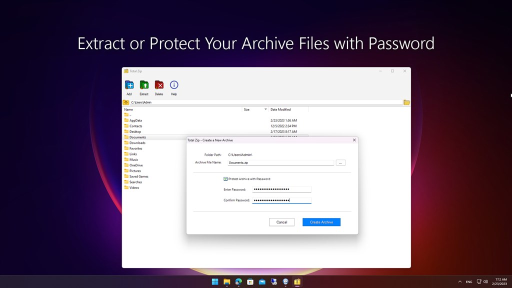 Total Zip: Rar, Zip and 7Z Extractor_3