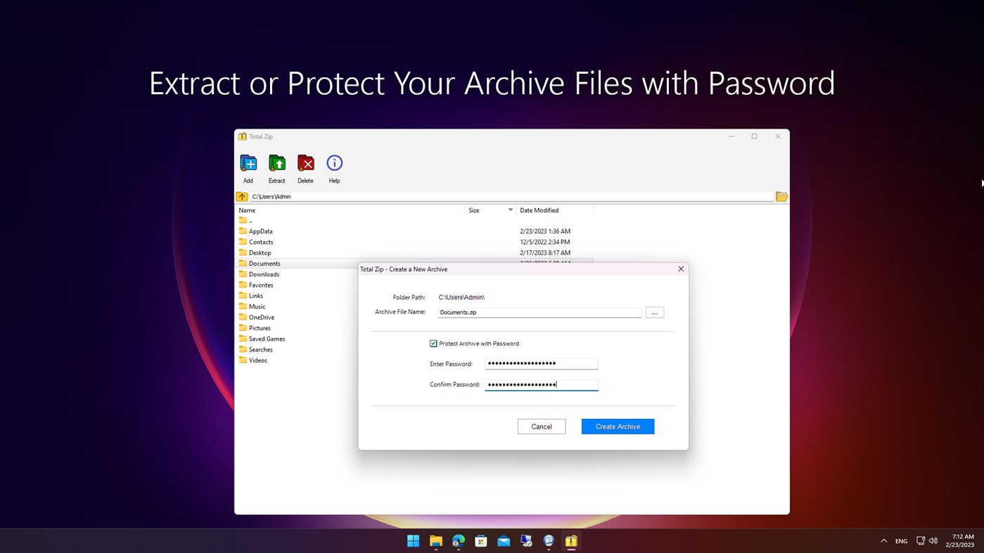 #3. Total Zip: Rar, Zip and 7Z Extractor (Windows) Od: LISAppStudio.com