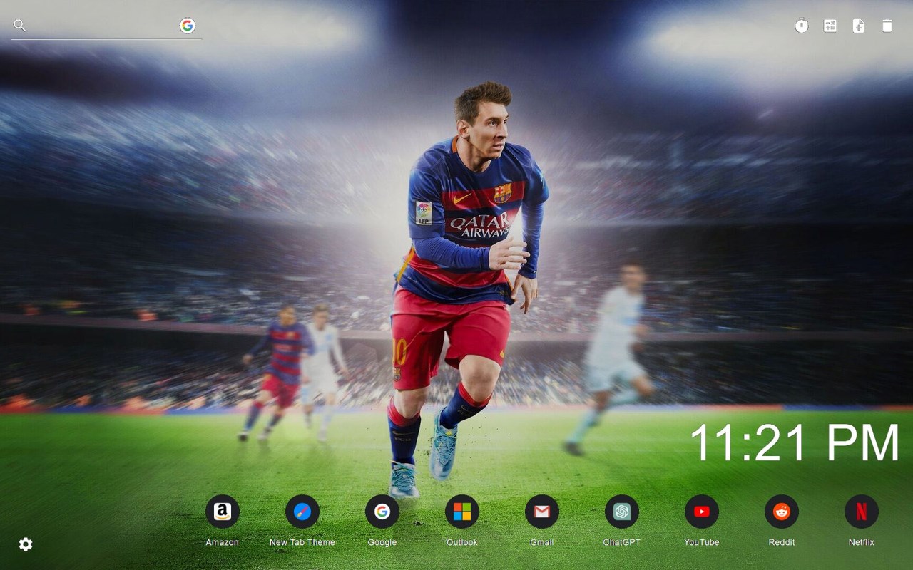 Lionel Messi Wallpaper New Tab