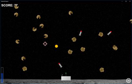 Asteroid Impact Game screenshot 1