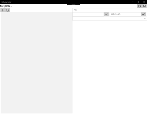 BiConfig Editor Screenshots 1