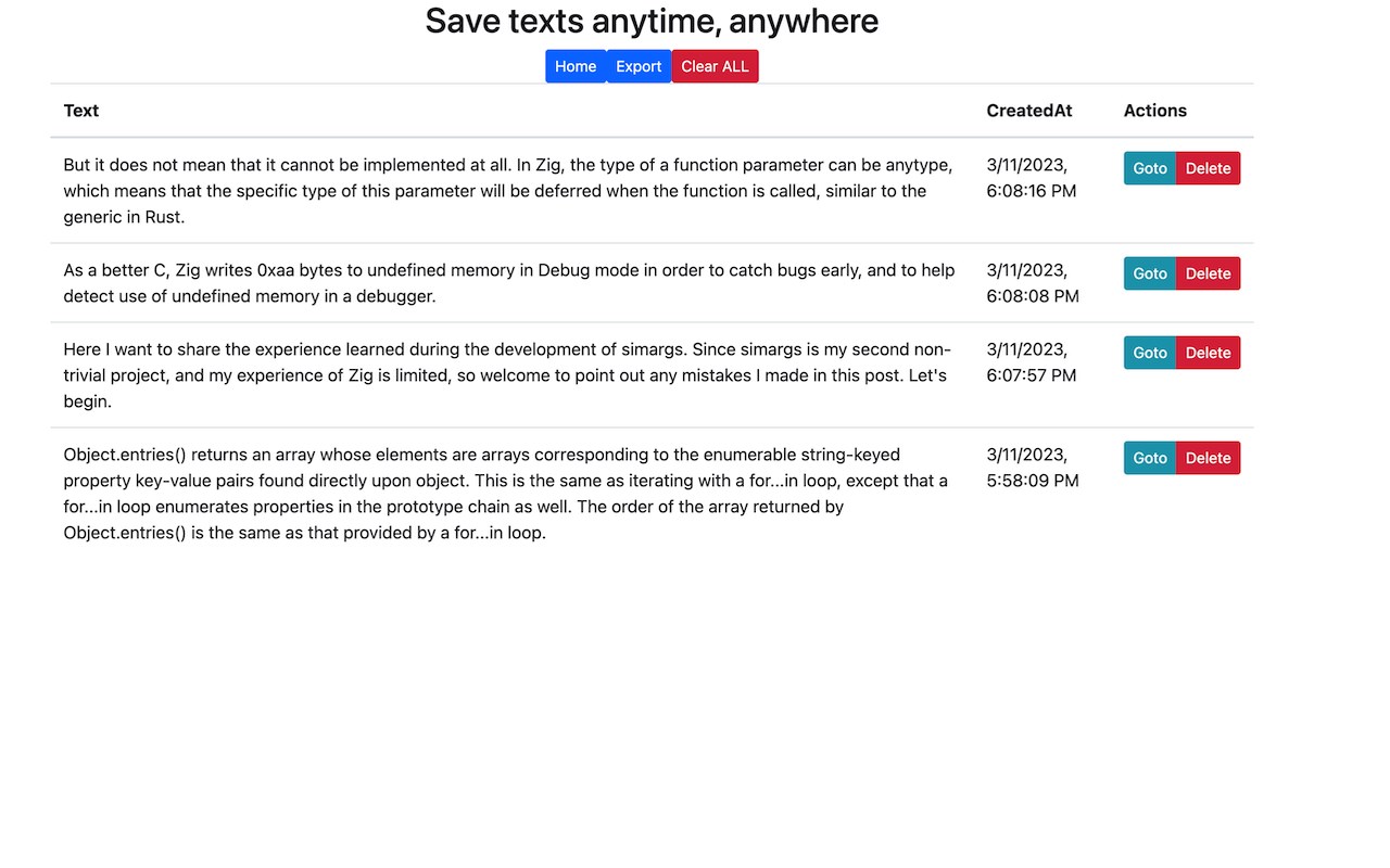 Text Saver