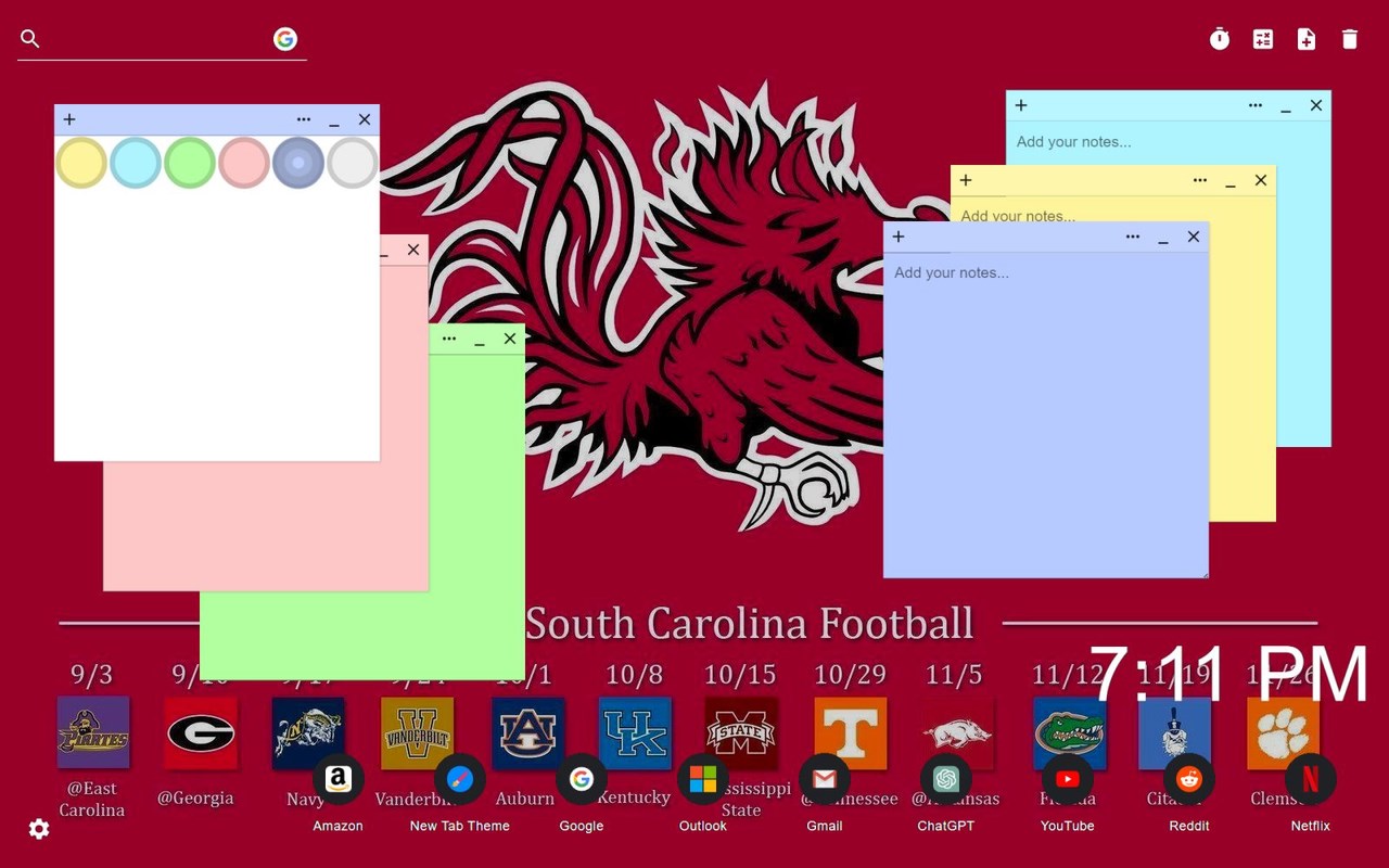 South Carolina State Wallpaper New Tab