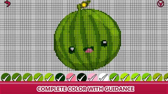 Fruits Color By Number : Pixel Art, Food Coloring screenshot 5