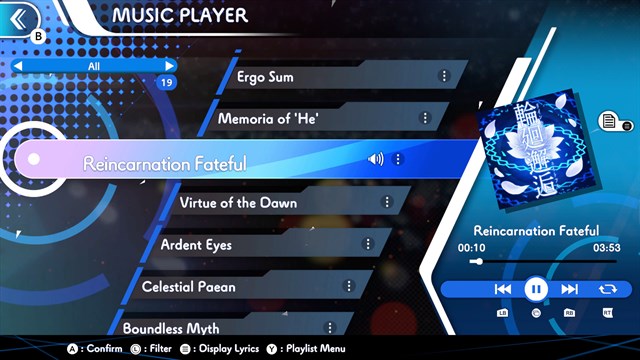 GUNVOLT RECORDS Cychronicle Song Pack 5 Lumen: "Sakura Efflorescence","Cyanotype","Tabula Rasa","Reincarnation Fateful" screenshot 2