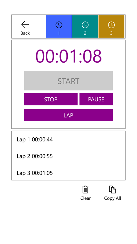 #4. ColorSwitch Timer+ Stopwatch+ (Windows) Bởi: Danaco