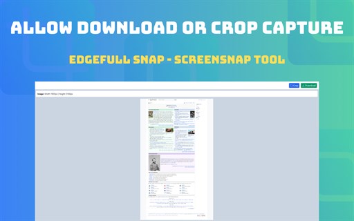 EdgeFull Snap - Easy Full-Page Screenshot Tool