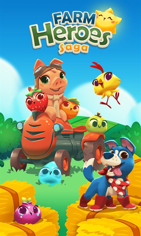 #1. Farm Heroes Saga (Windows) Oleh: king.com