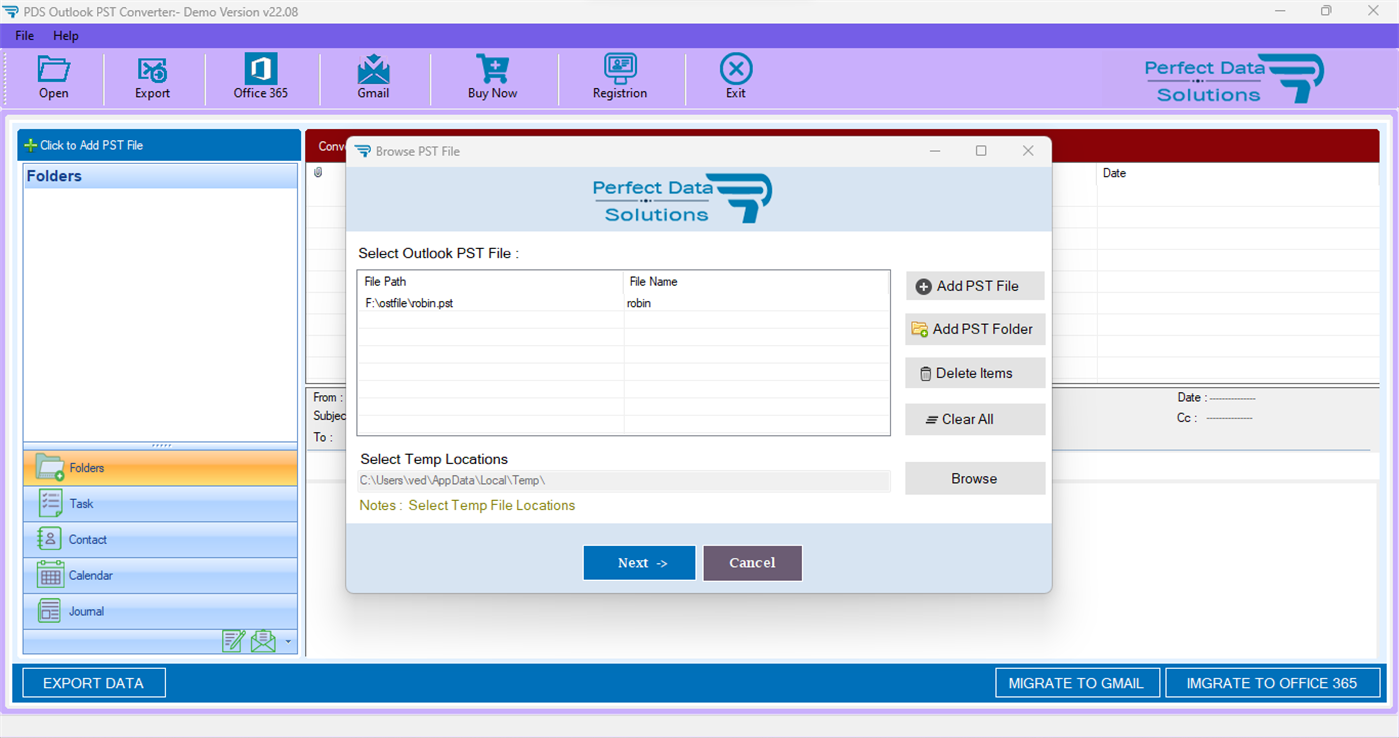 #2. PDS PST Converter (Windows) 由: PERFECT DATA SOLUTIONS