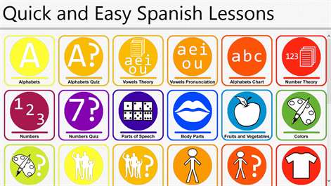 Quick and Easy Spanish Lessons Screenshots 1