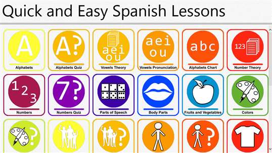 Quick and Easy Spanish Lessons screenshot 1