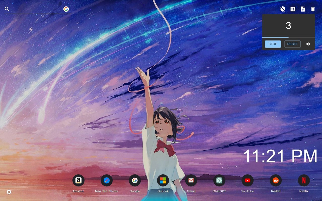 Your Name Wallpaper New Tab