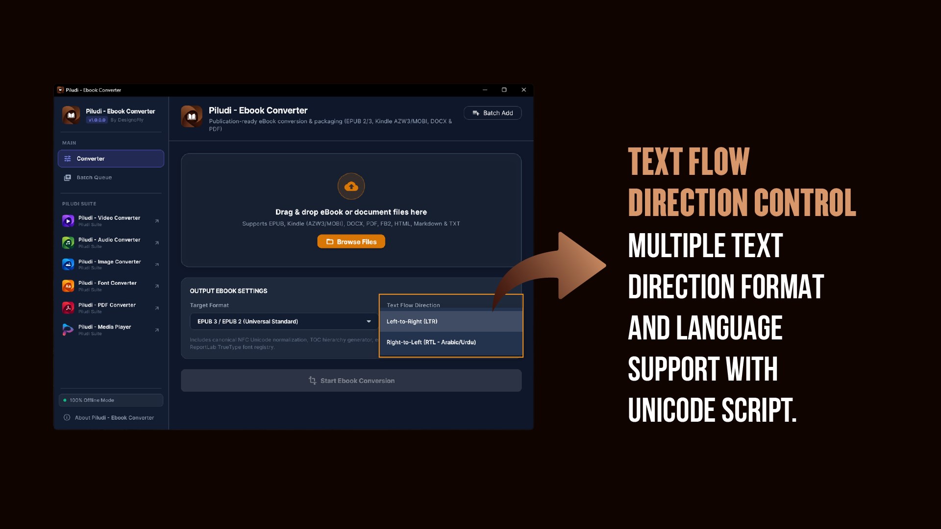 Piludi – Ebook Converter Screenshot 5