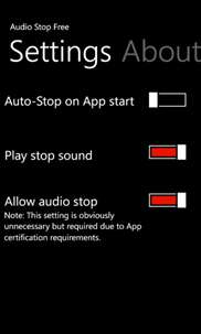 Audio Stop Free screenshot 2