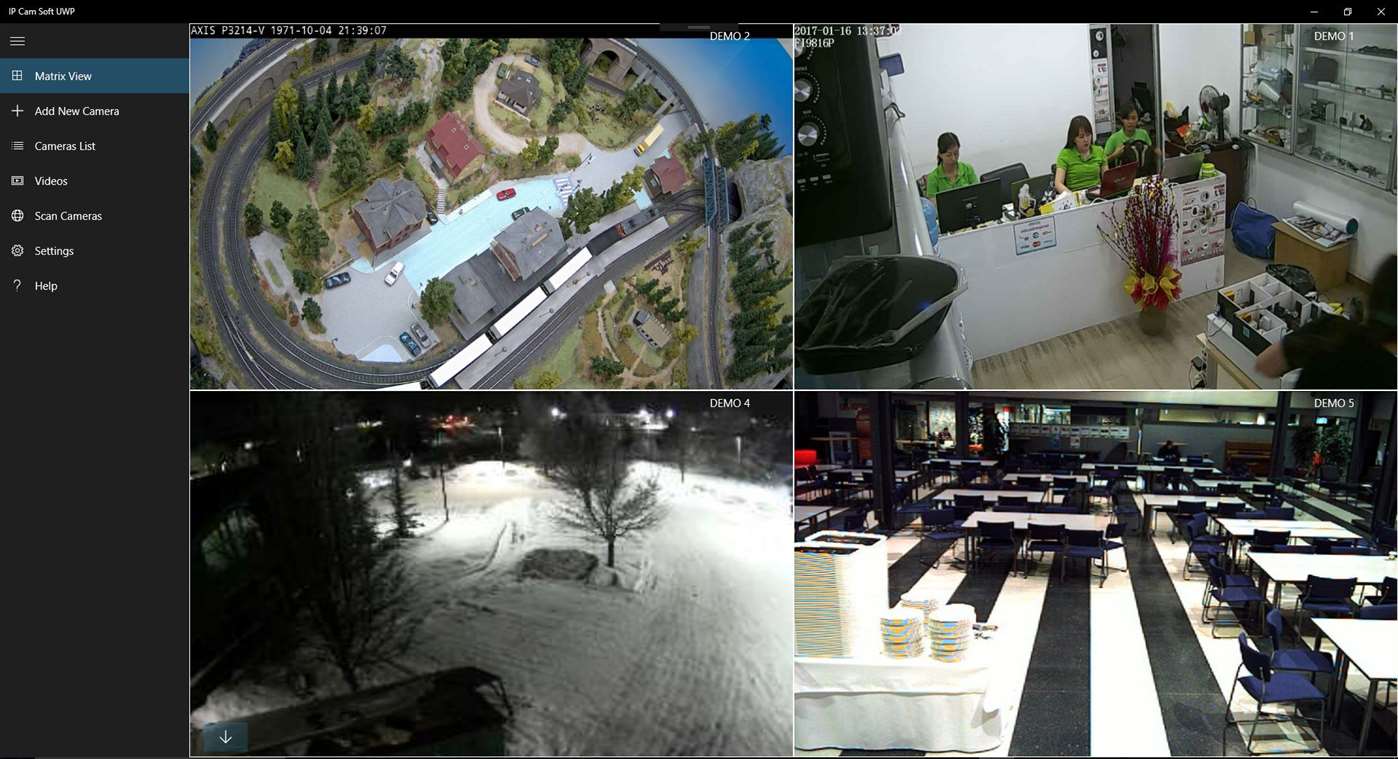 IP Cam Soft UWP software