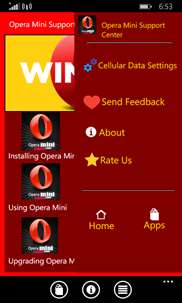 Opera Mini Support Center screenshot 3