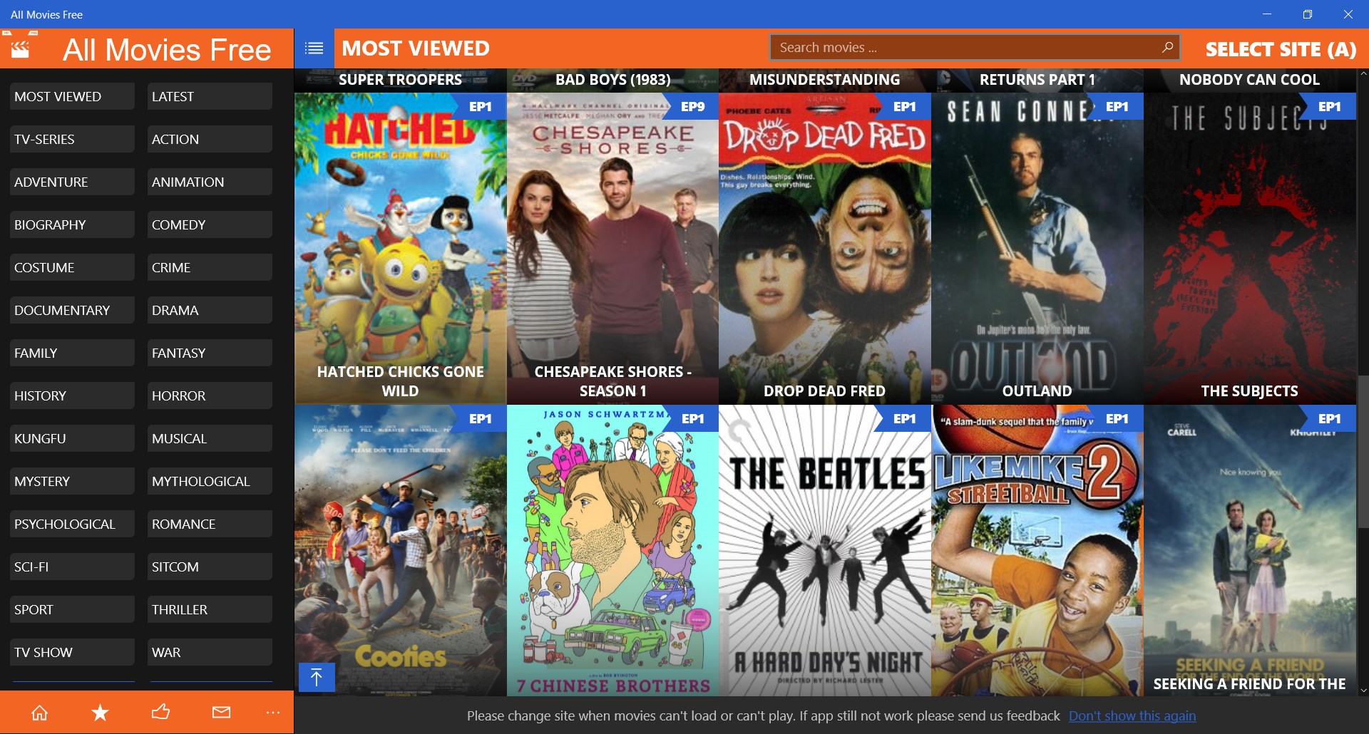All Movies Free for Windows 10