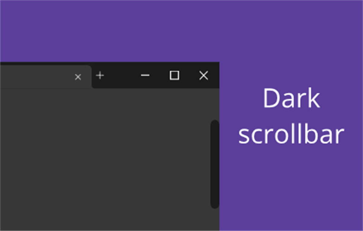 Modern scrollbar